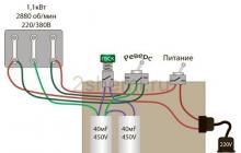 Trojfázové motory v jednofázovej sieti: schémy zapojenia a výber kondenzátorov